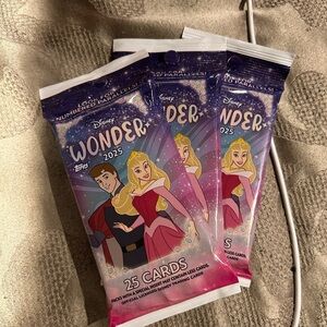 Topps Disney Wonder 2025 Fat pack cards X3